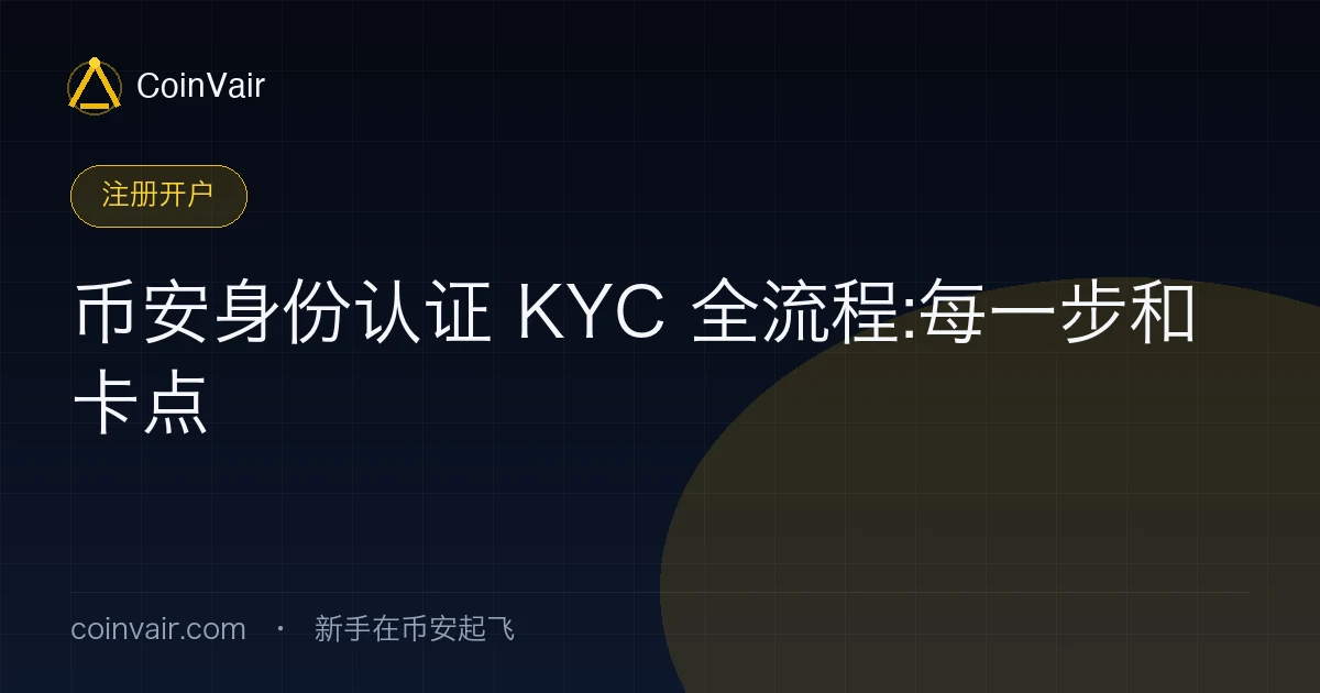 币安身份认证 KYC 全流程封面