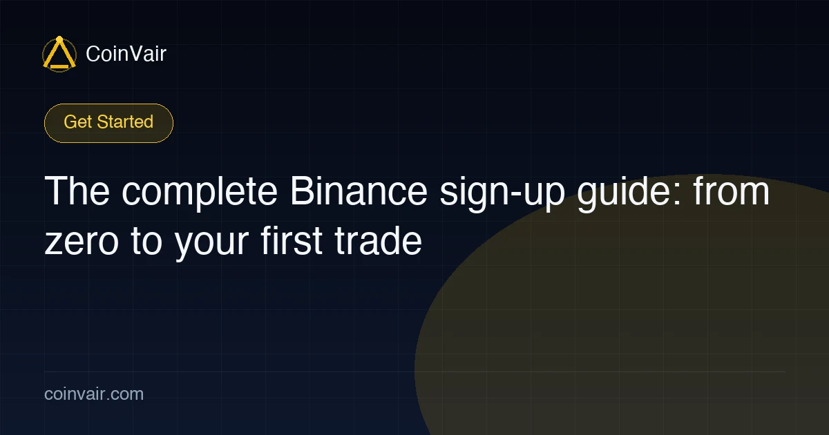 Complete Binance sign-up guide cover