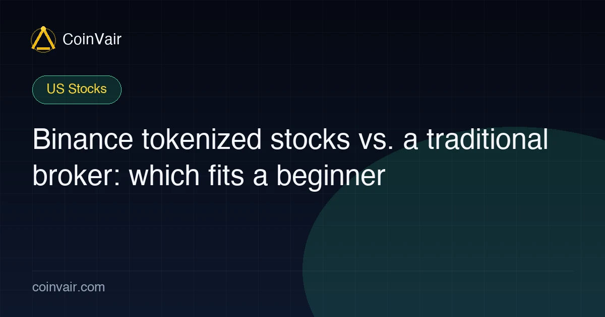 Binance US stocks vs traditional broker cover