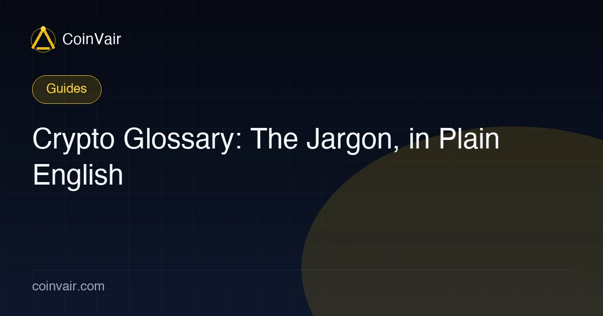 Crypto glossary cover
