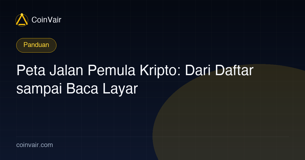 Peta jalan pemula kripto: daftar, verifikasi, isi saldo, beli pertama, saham AS, baca indikator — satu landasan pacu