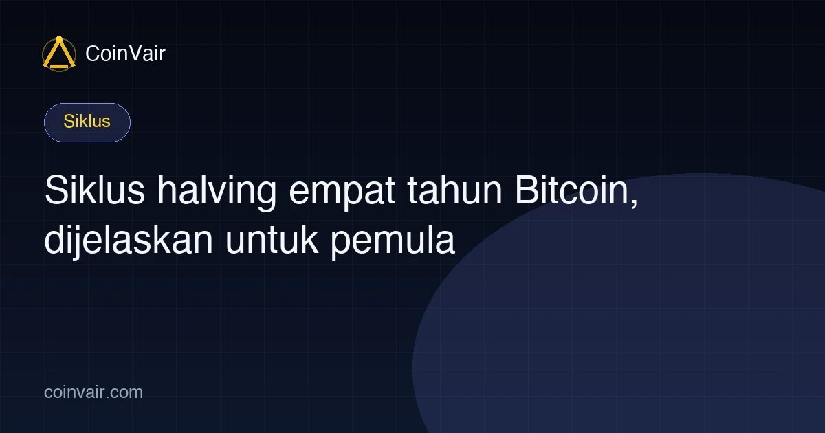 Sampul siklus halving empat tahun Bitcoin