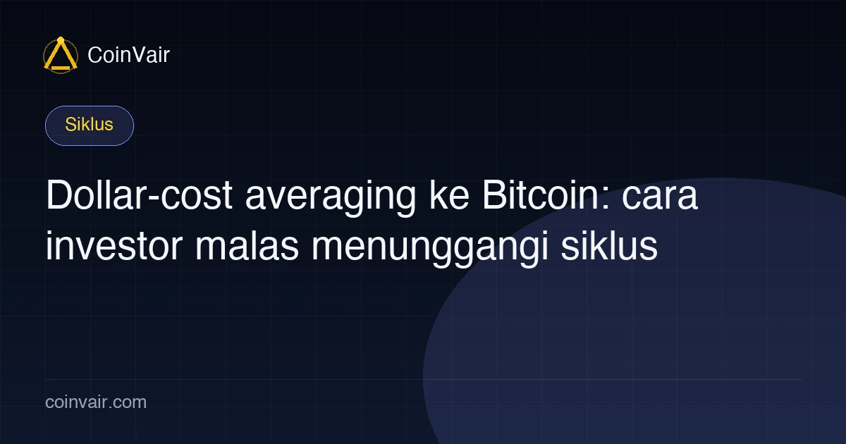 Sampul DCA Bitcoin untuk pemula