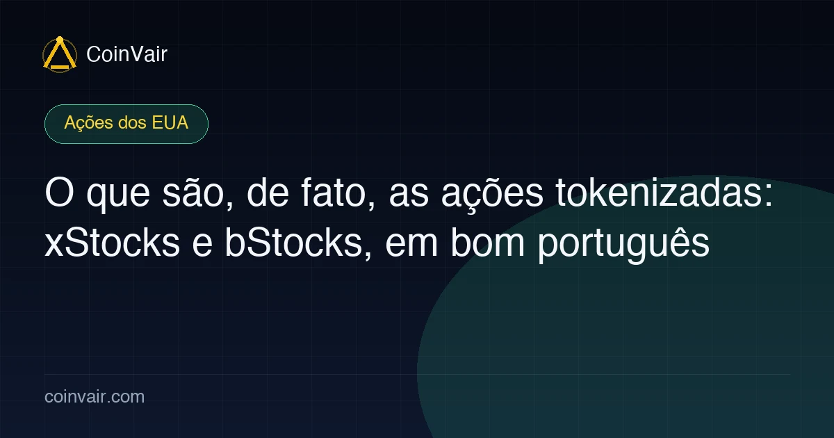 Capa sobre o que são ações tokenizadas