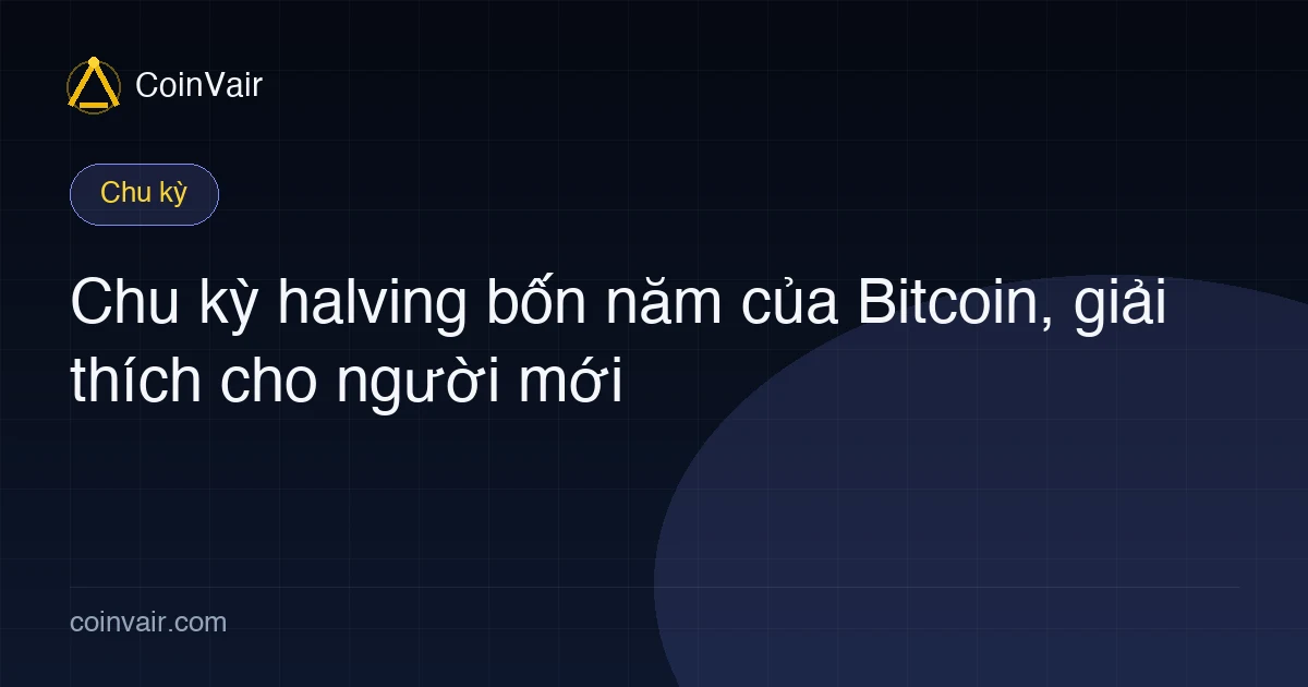 Ảnh bìa chu kỳ halving bốn năm của Bitcoin giải thích
