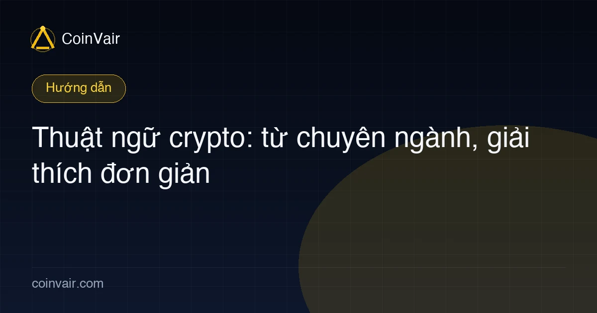Ảnh bìa thuật ngữ crypto