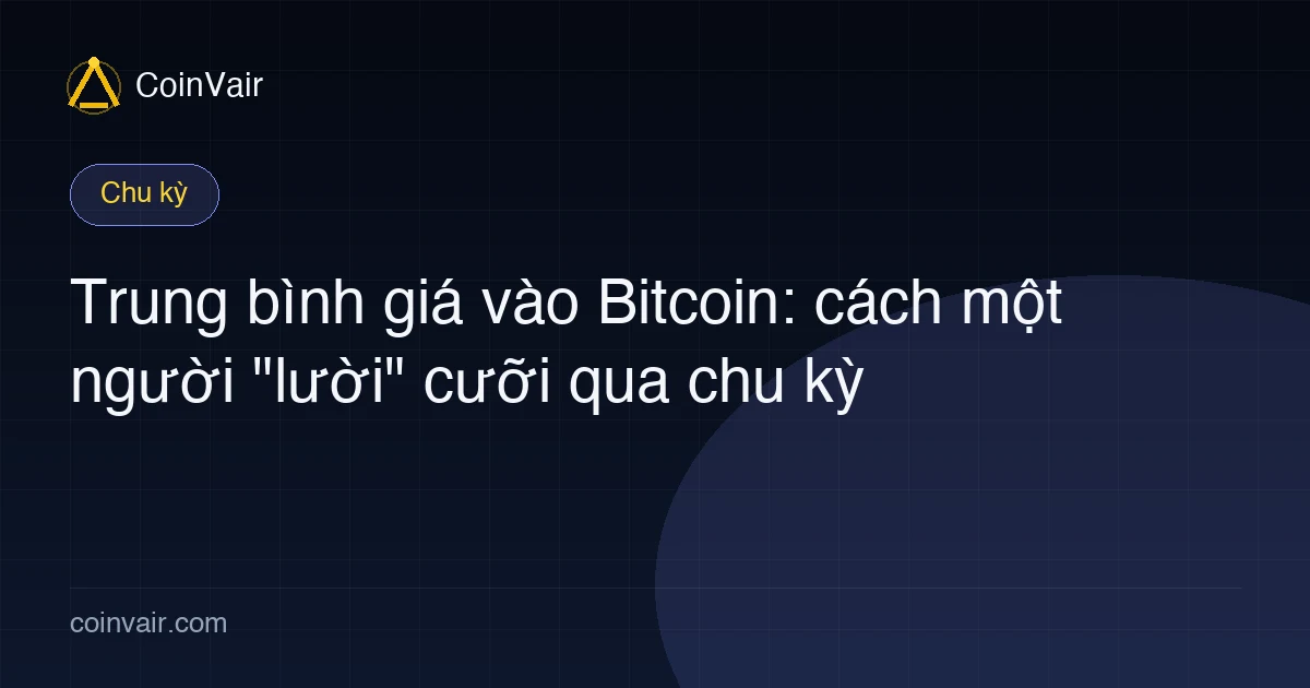 Ảnh bìa DCA Bitcoin cho người mới